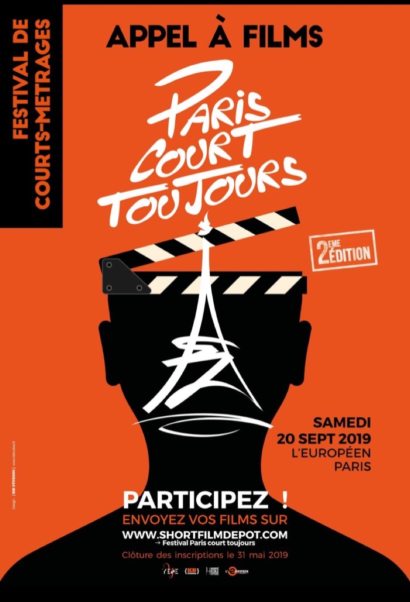 Affiche du festival de courts-métrages Paris Court Toujours